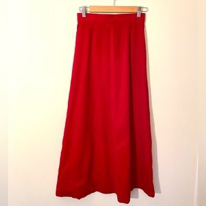 Gorgeous vintage red velvet skirt